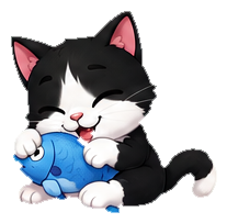 Gumbly hugging the fish