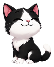 Gumbly sitting with a satisfied smile