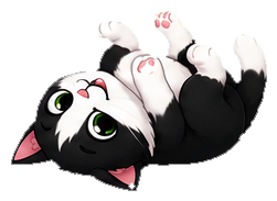 Gumbly rolling onto his back